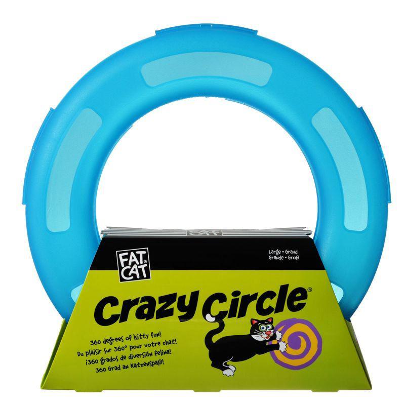 Petmate Crazy Circle Cat Toy - Blue-Cat-Petmate-Small - 9.5" Diameter-