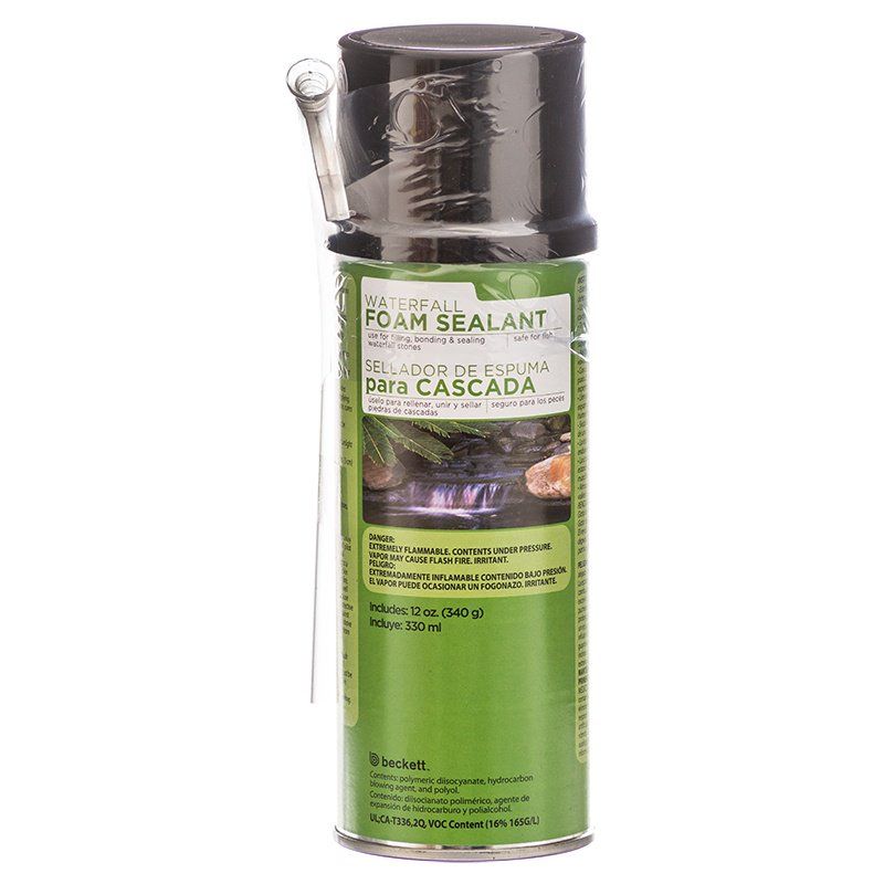 Beckett Waterfall Foam Sealant - Black-Fish-Beckett-12 oz-