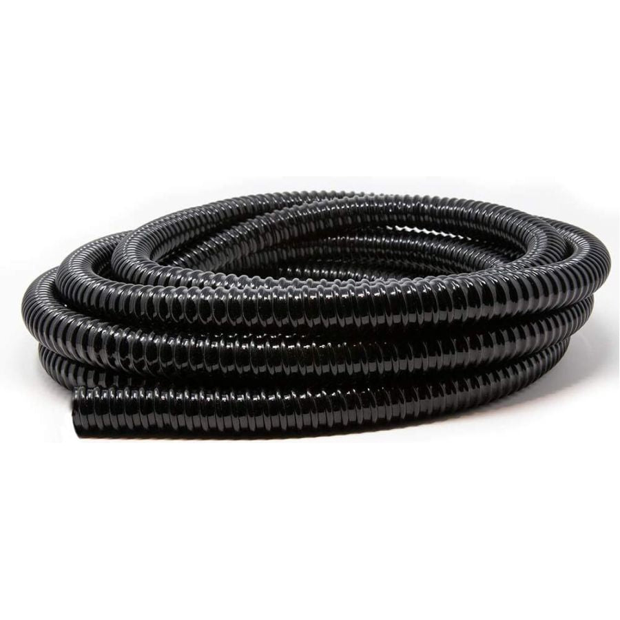 Beckett Pond Corrugated Tubing - Black-Fish-Beckett-20' Long x 1" Diameter-