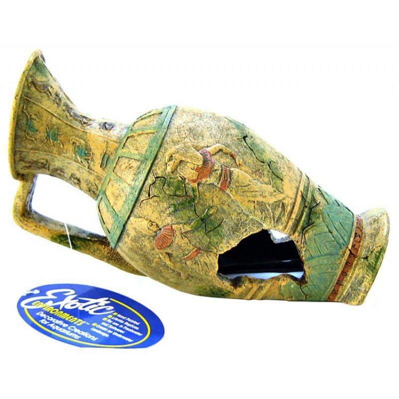 Blue Ribbon Ancient Egyptian Vase-Fish-Blue Ribbon Pet Products-8"L x 4"W x 5"H-