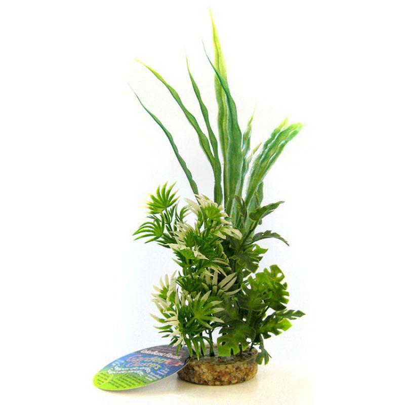 Blue Ribbon Fiesta Aqua Bush with Gravel Base - Green-Animals & Pet Supplies-BimBimPet-