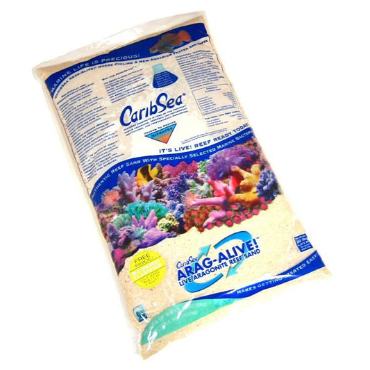 CaribSea Arag-Alive Live Aragonite Reef Sand - Fiji Pink-Fish-Caribsea-20 lbs-