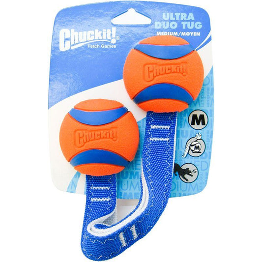 Chuckit Chuckit Ultra Duo Tug-Dog-Chuckit!-Medium Ball - 2.25" Diameter (1 Pack)-