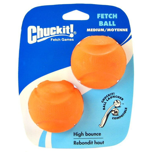 Chuckit Fetch Balls-Dog-Chuckit!-Medium Ball - 2.25" Diameter (2 Pack)-