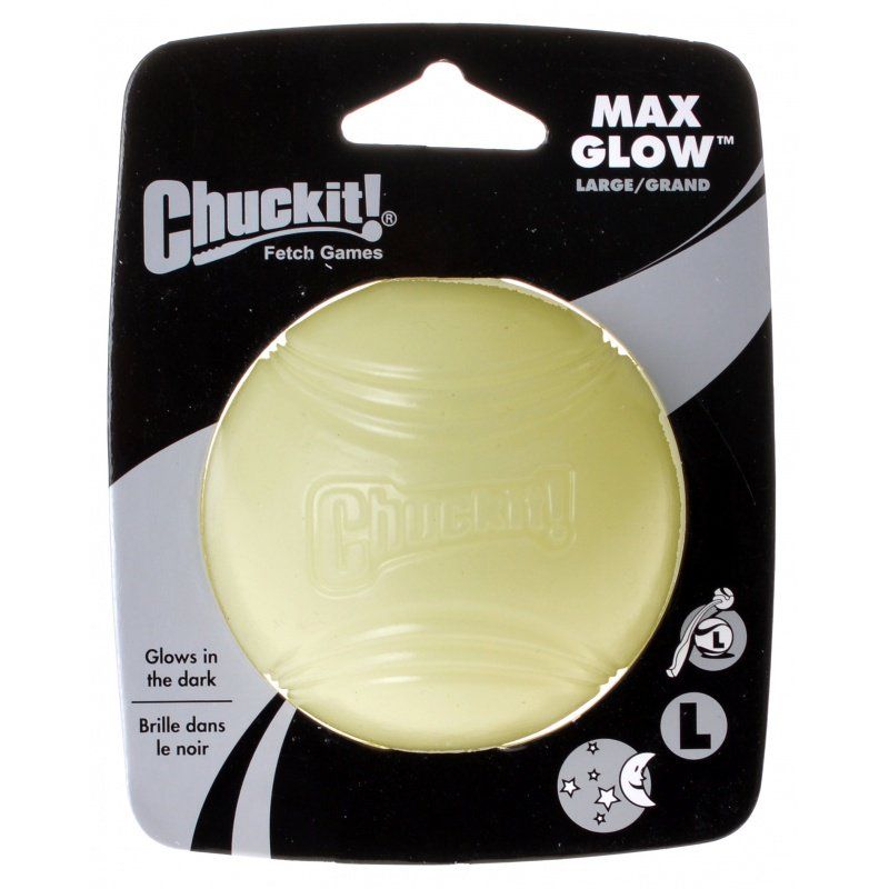 Chuckit Max Glow Ball-Dog-Chuckit!-Large Ball - 3" Diameter (1 Pack)-