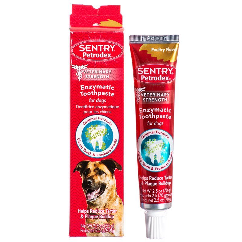 Petrodex Enzymatic Toothpaste for Dogs & Cats-Dog-Sentry-Poultry Flavor - 2.5 oz-