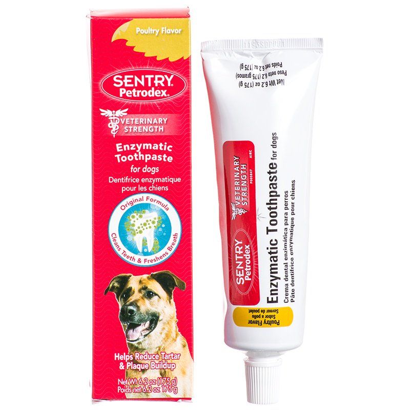 Petrodex Enzymatic Toothpaste for Dogs & Cats-Dog-Sentry-Poultry Flavor - 6.2 oz-