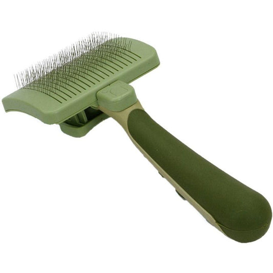 Safari Self Cleaning Slicker Brush-Dog-Safari-Small Dogs - 7.5" Long x 3.5" Wide-