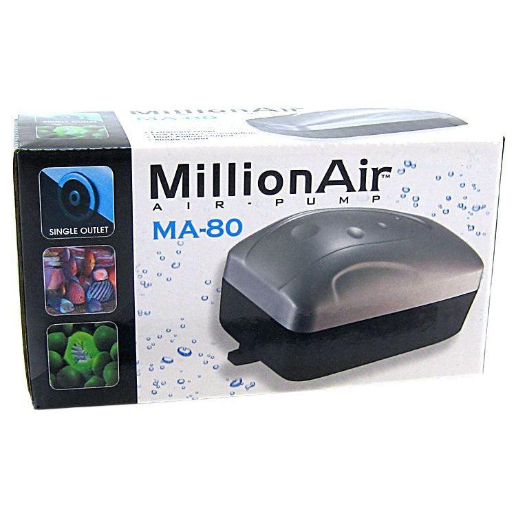 Via Aqua Million Air Pump-Fish-Via Aqua-MA80 - 1 Air Outlet (10 Gallon Tank)-