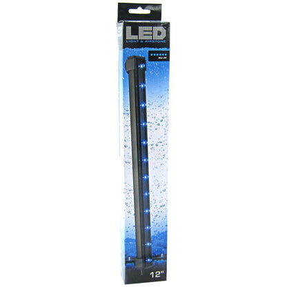 Via Aqua Blue LED Light & Airstone-Fish-Via Aqua-2.7 Watts - 12" Long-