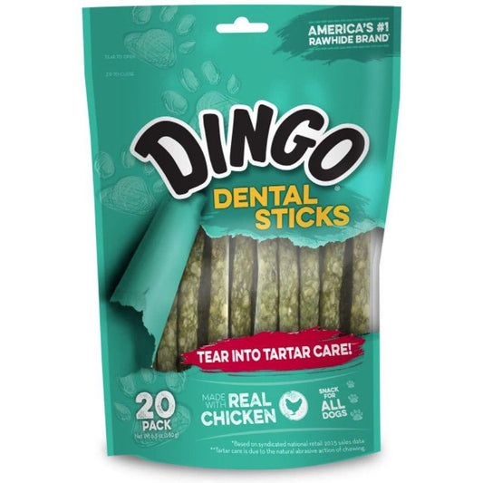 Dingo Dental Sticks for Tartar Control-Dog-Dingo-20 Pack-