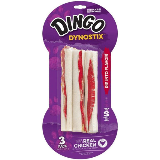 Dingo Dynostix Meat & Rawhide Chew-Dog-Dingo-5" (3 Pack)-