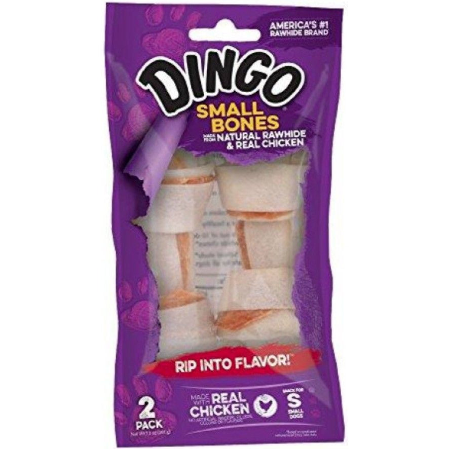 Dingo Naturals Chicken & Rawhid Bone-Dog-Dingo-Small - 4" (2 Pack)-