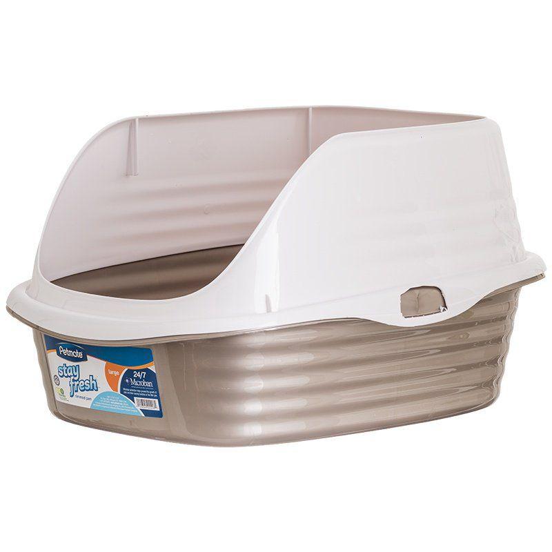 Petmate Litter Pan with Rim-Animals & Pet Supplies-BimBimPet-