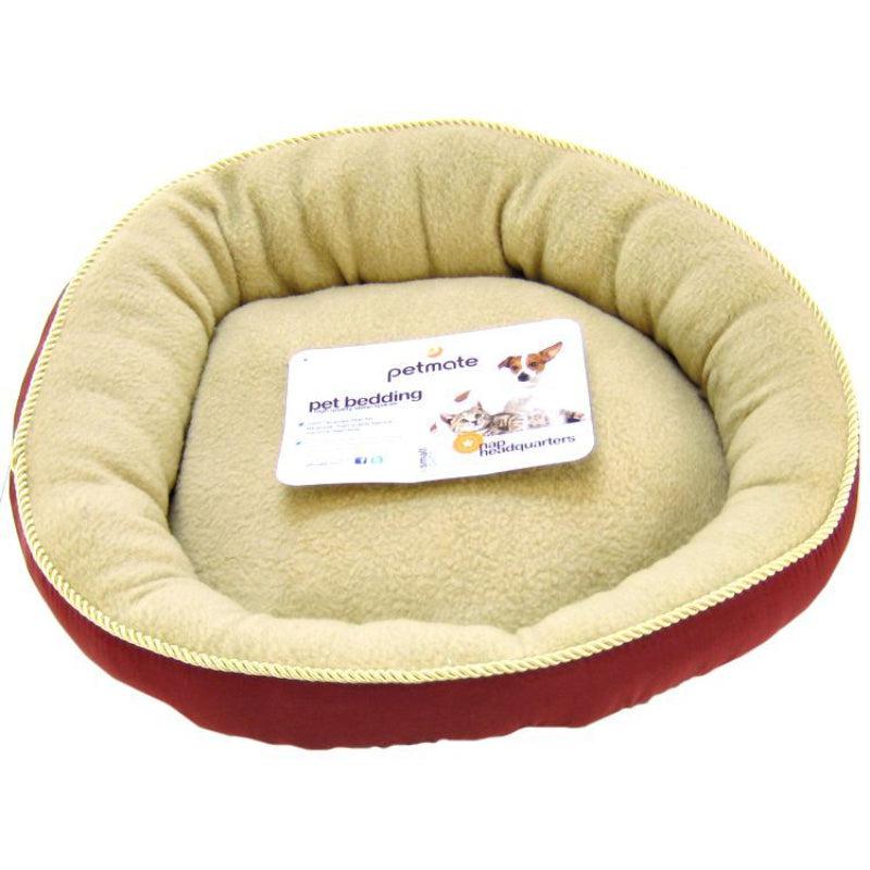 Petmate Round Pet Bed with Elliptical Bolster-Animals & Pet Supplies-BimBimPet-