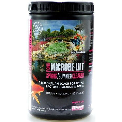 Microbe-Lift Spring & Summer Cleaner for Ponds-Fish-Microbe-Lift-1 lb (Treats over 800 Gallons)-