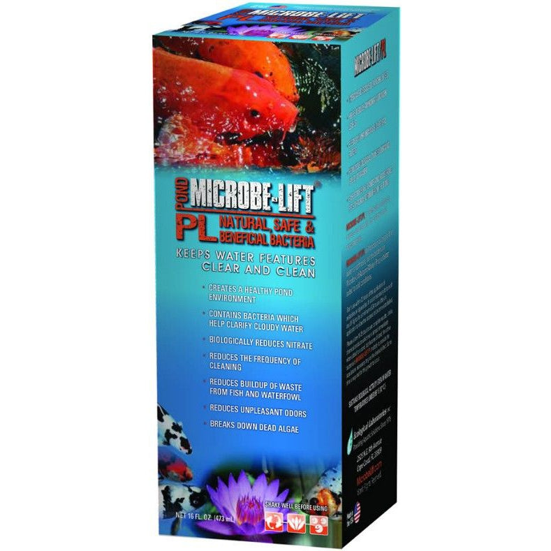 Microbe Lift PL Beneficial Bacteria for Ponds-Fish-Microbe-Lift-16 oz (Treats up to 10000 Gallons)-