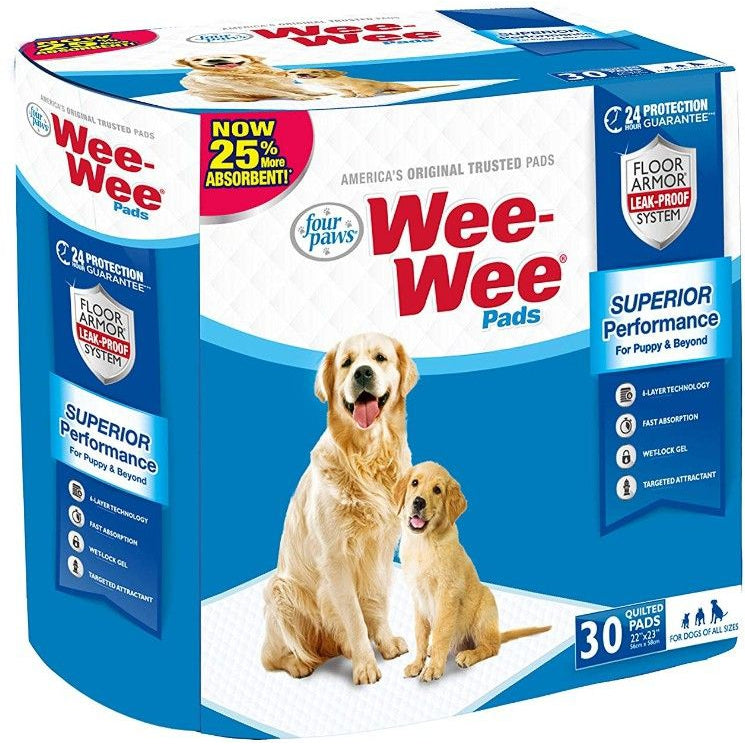 Four Paws Wee Wee Pads Original-Dog-Four Paws-30 Pack (22" Long x 23" Wide)-