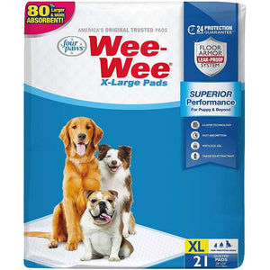 Four Paws X-Large Wee Wee Pads 28" x 34"-Dog-Four Paws-21 count-