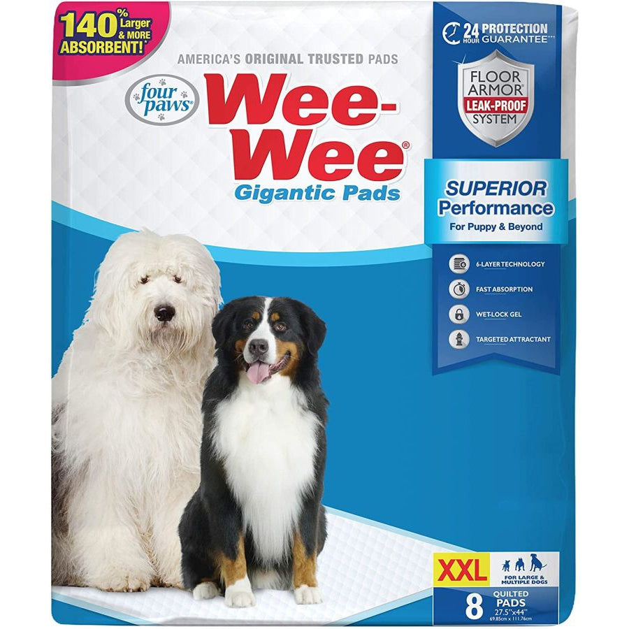 Four Paws Gigantic Wee Wee Pads-Dog-Four Paws-8 count-