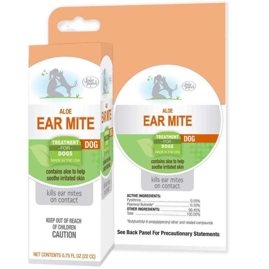 Four Paws Ear Mite Remedy for Dogs-Dog-Four Paws-.75 oz-