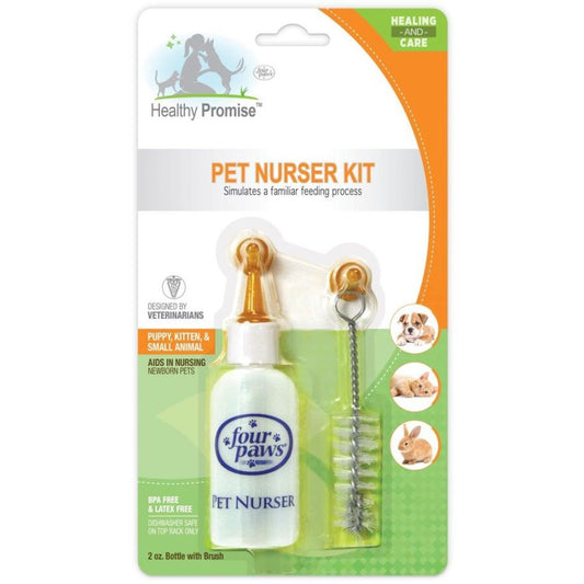 Four Paws Pet Nurser Bottle with Brush Kit-Dog-Four Paws-2 oz Bottle-