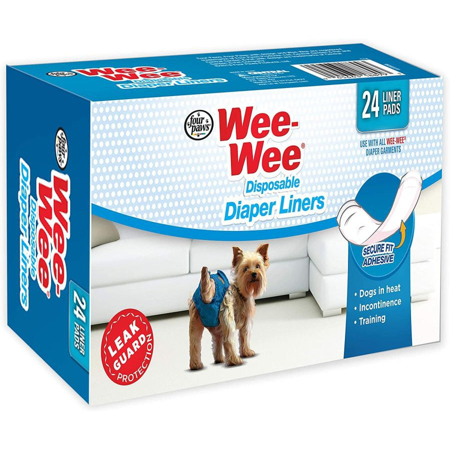 Four Paws Wee Wee Diaper Garment Pads-Dog-Four Paws-24 Pads-