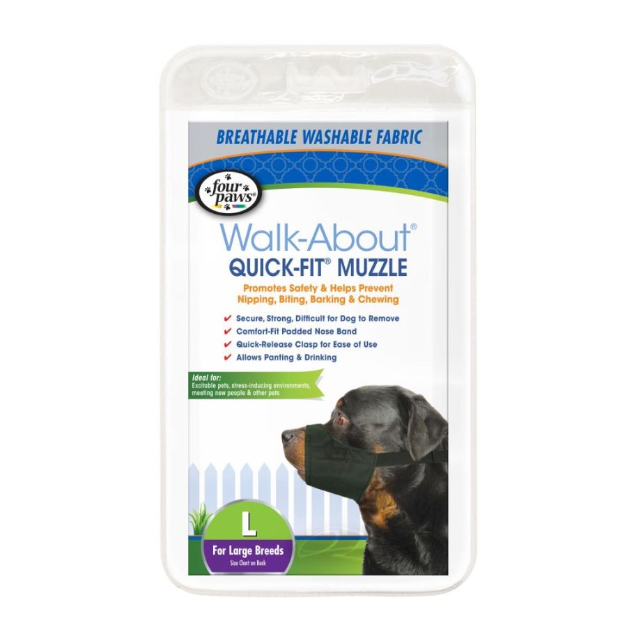 Four Paws Quick Fit Muzzle-Dog-Four Paws-Size 4 - Fits 8" Snout-
