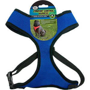 Four Paws Comfort Control Harness - Blue-Dog-Four Paws-X-Large - For Dogs 29-29 lbs (20"-29" Chest & 15"-17" Neck)-