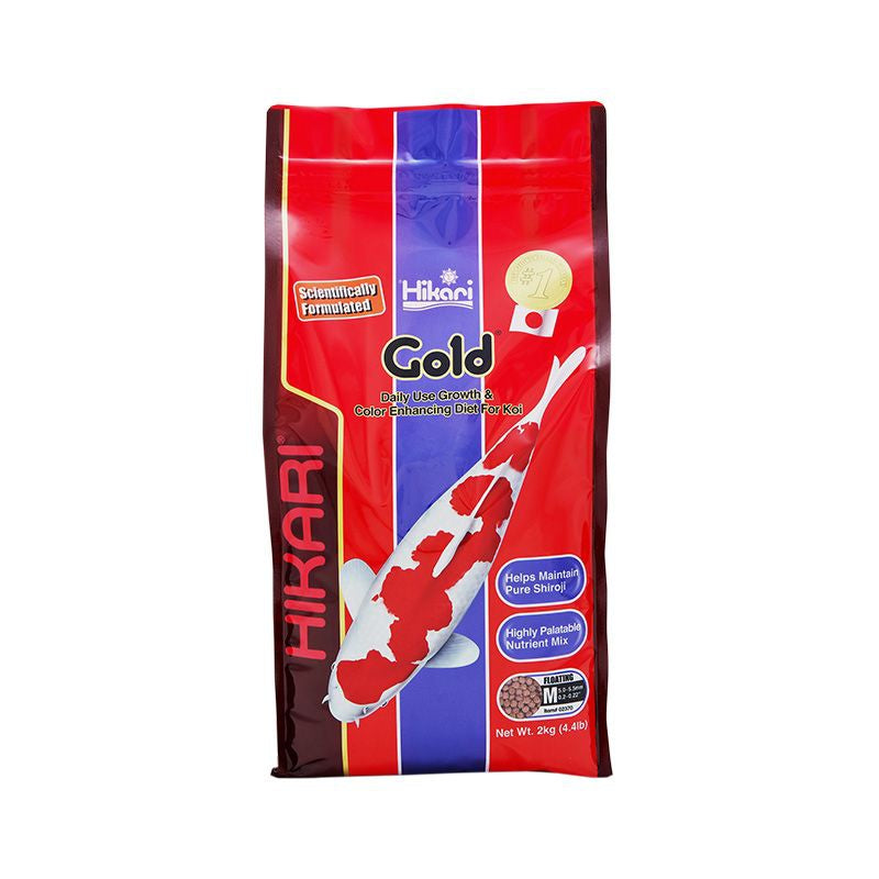 Hikari Gold Color Enhancing Koi Food - Medium Pellet-Fish-Hikari-4.4 lbs-