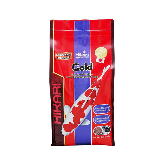 Hikari Gold Color Enhancing Koi Food - Medium Pellet-Fish-Hikari-4.4 lbs-