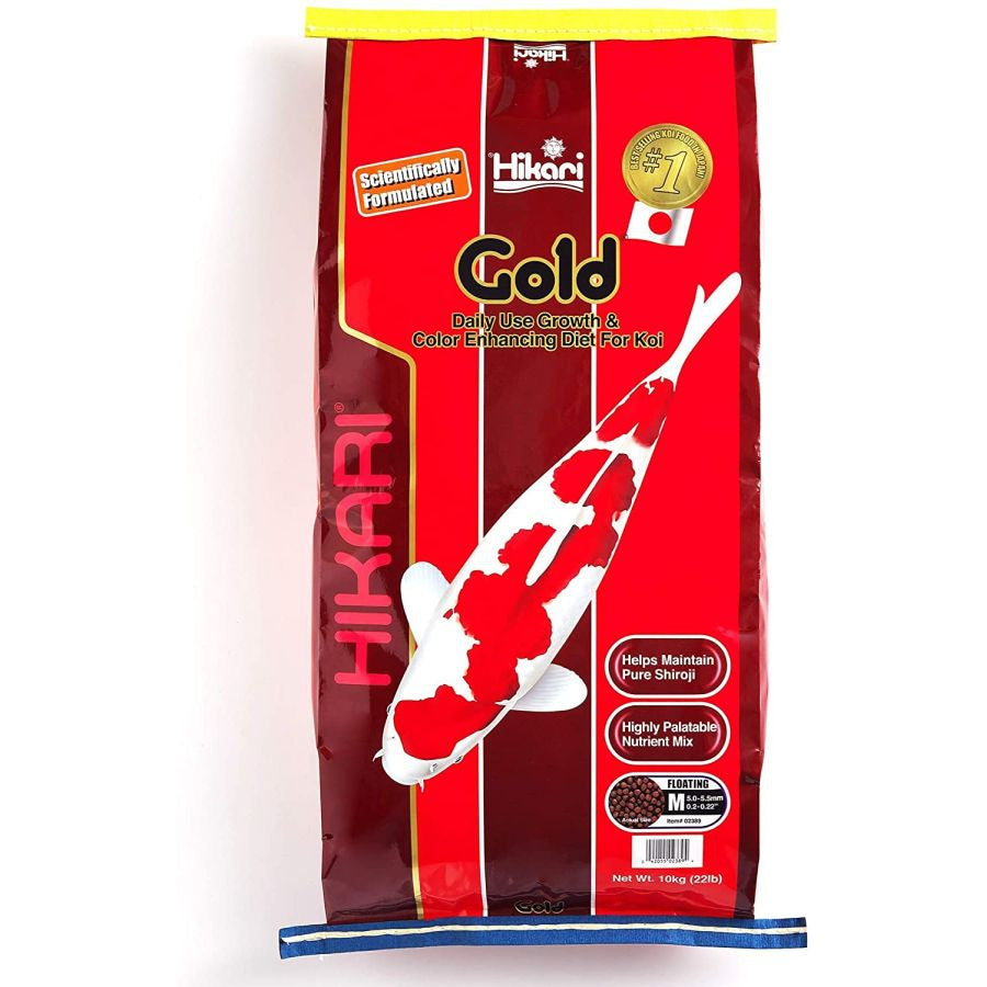 Hikari Gold Color Enhancing Koi Food - Medium Pellet-Fish-Hikari-22 lbs-