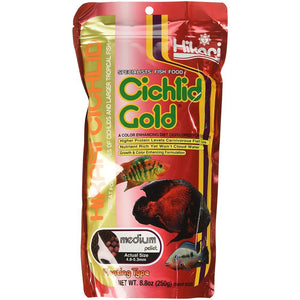 Hikari Cichlid Gold Color Enhancing Fish Food - Medium Pellet-Fish-Hikari-8.8 oz-
