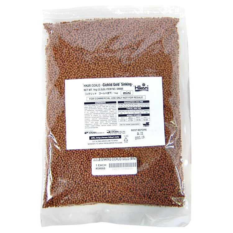 Hikari Cichlid Gold Color Enhancing Sinking Fish Food - Mini Pellet-Fish-Hikari-2.2 lbs-