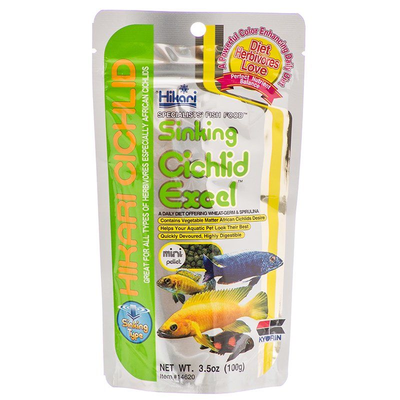 Hikari Cichlid Excel Sinking Fish Food - Mini Pellet-Fish-Hikari-3.5 oz-