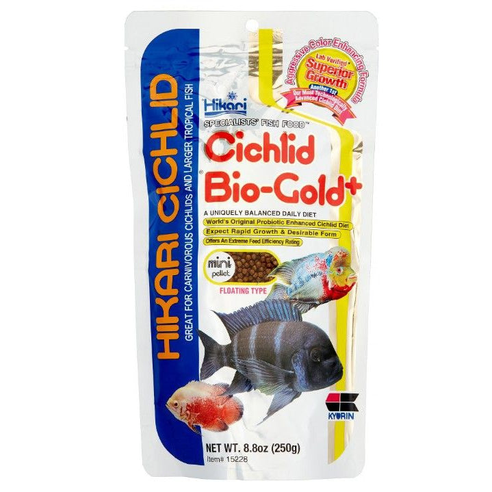 Hikari Cichlid Bio-Gold + (Mini Pellet)-Fish-Hikari-8 oz-