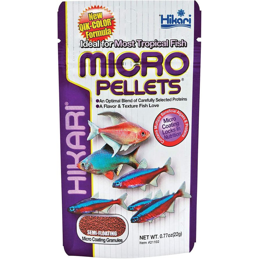 Hikari Micro Pellets for Tetras, Barbs & Small Fish-Fish-Hikari-0.77 oz-