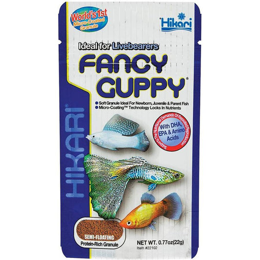 Hikari Fancy Guppy Fish Food-Fish-Hikari-.7 oz-