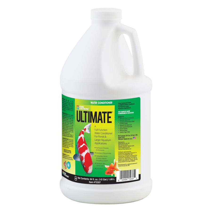 Pond Solutions Ultimate Water Conditioner for Ponds-Fish-Hikari-1/2 Gallon-