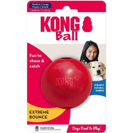 KONG Ball - Red-Dog-KONG-Medium/Large - Solid Ball (Dogs 35-85 lbs - 3" Diameter)-