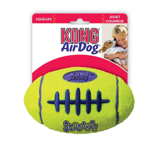 KONG Air KONG Squeakers Football-Dog-KONG-Medium - 5" Long (For Dogs 20-45 lbs)-