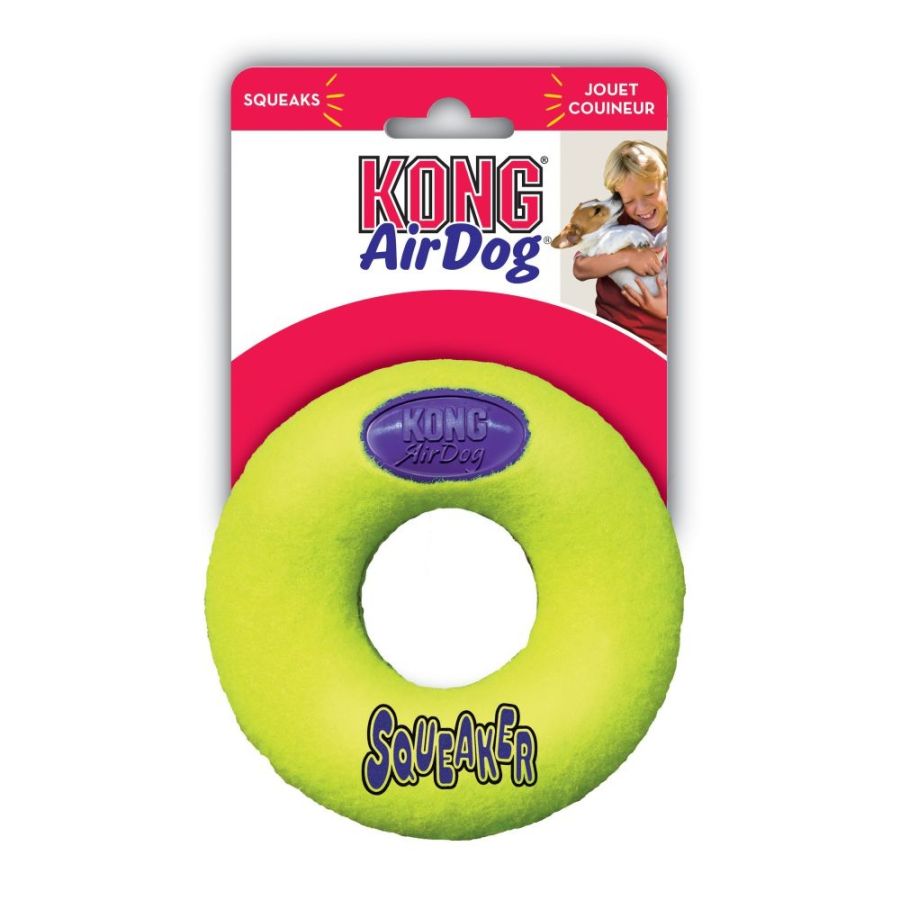 KONG Air Dog Donut Squeaker-Dog-KONG-Large - 6.5" Diameter-