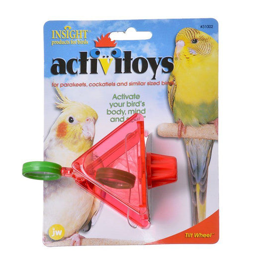 JW Insight Tilt Wheel Bird Toy-Bird-JW Pet-Tilt Wheel Bird Toy-