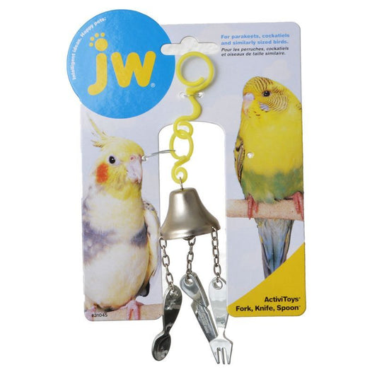 JW Insight Fork, Knife & Spoon Bird Toy-Animals & Pet Supplies-BimBimPet-
