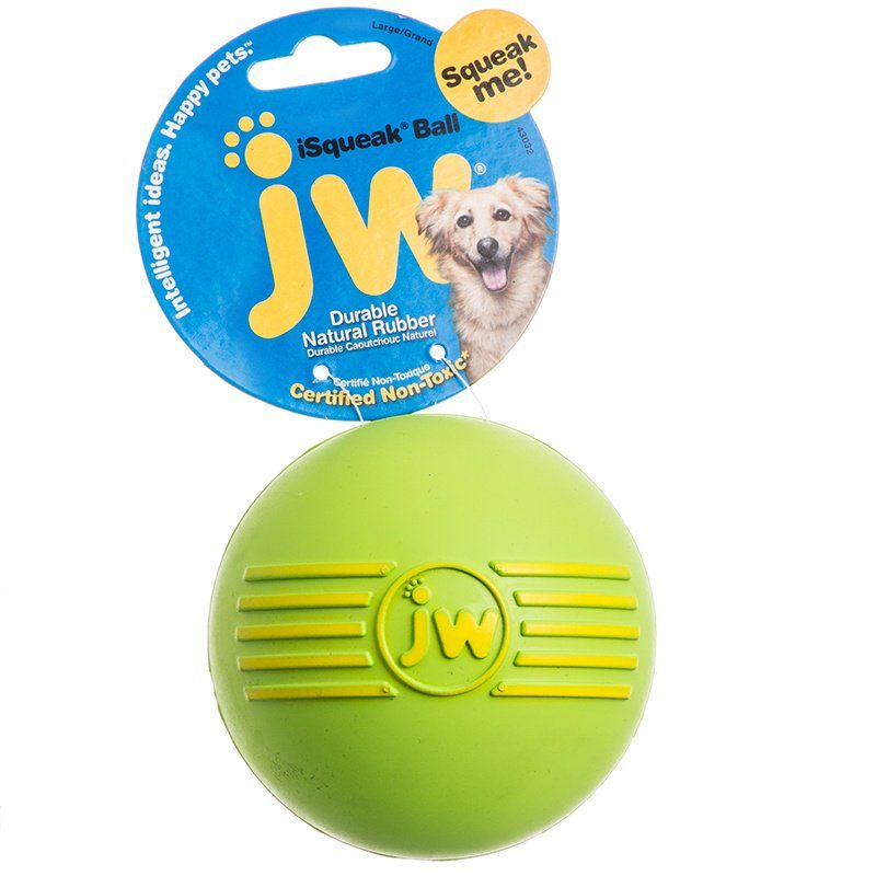 JW Pet iSqueak Ball - Rubber Dog Toy-Dog-JW Pet-Medium - 3" Diameter-
