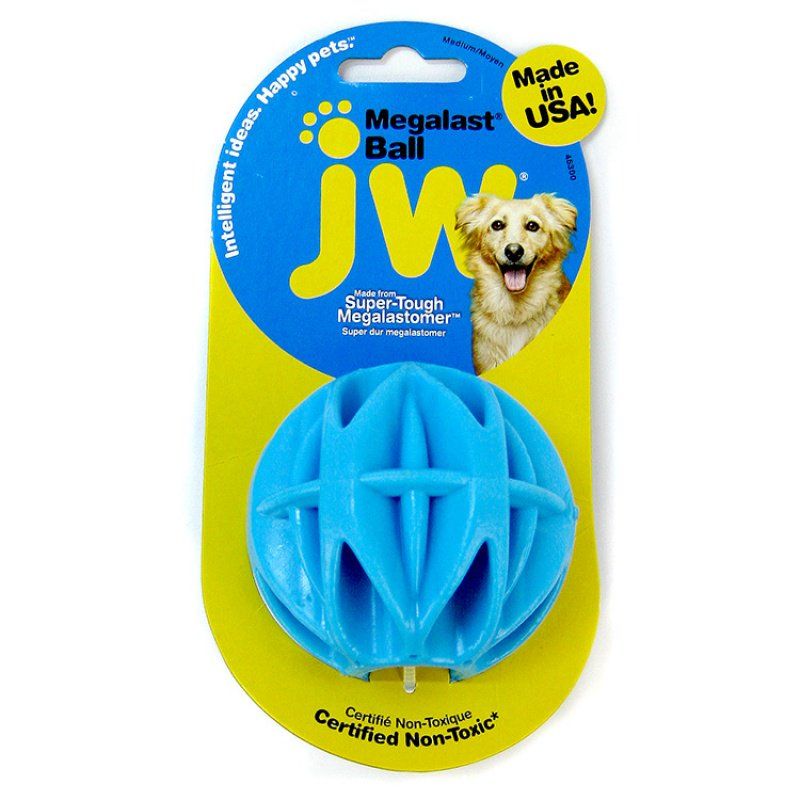 JW Pet Megalast Rubber Dog Toy - Ball-Dog-JW Pet-Medium - 3" Diameter-