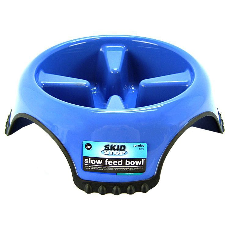 JW Pet Skid Stop Slow Feed Bowl-Dog-JW Pet-Jumbo - 13" Wide x 3.75" High (10 cups)-