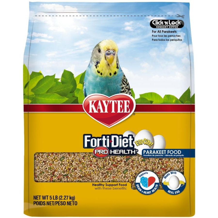 Kaytee Forti-Diet Pro Health Egg-Cite! Parakeet Food-Bird-Kaytee-5 lbs-