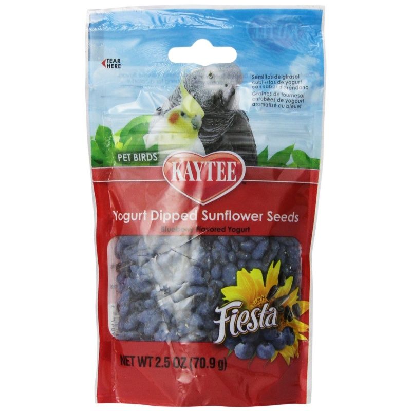 Kaytee Fiesta Yogurt Dipped Sunflower Seeds - Blueberry-Bird-Kaytee-2.5 oz-