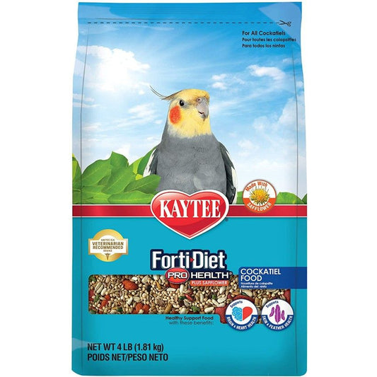 Kaytee Forti-Diet Pro Health Cockatiel Food with Safflower-Bird-Kaytee-4 lbs-